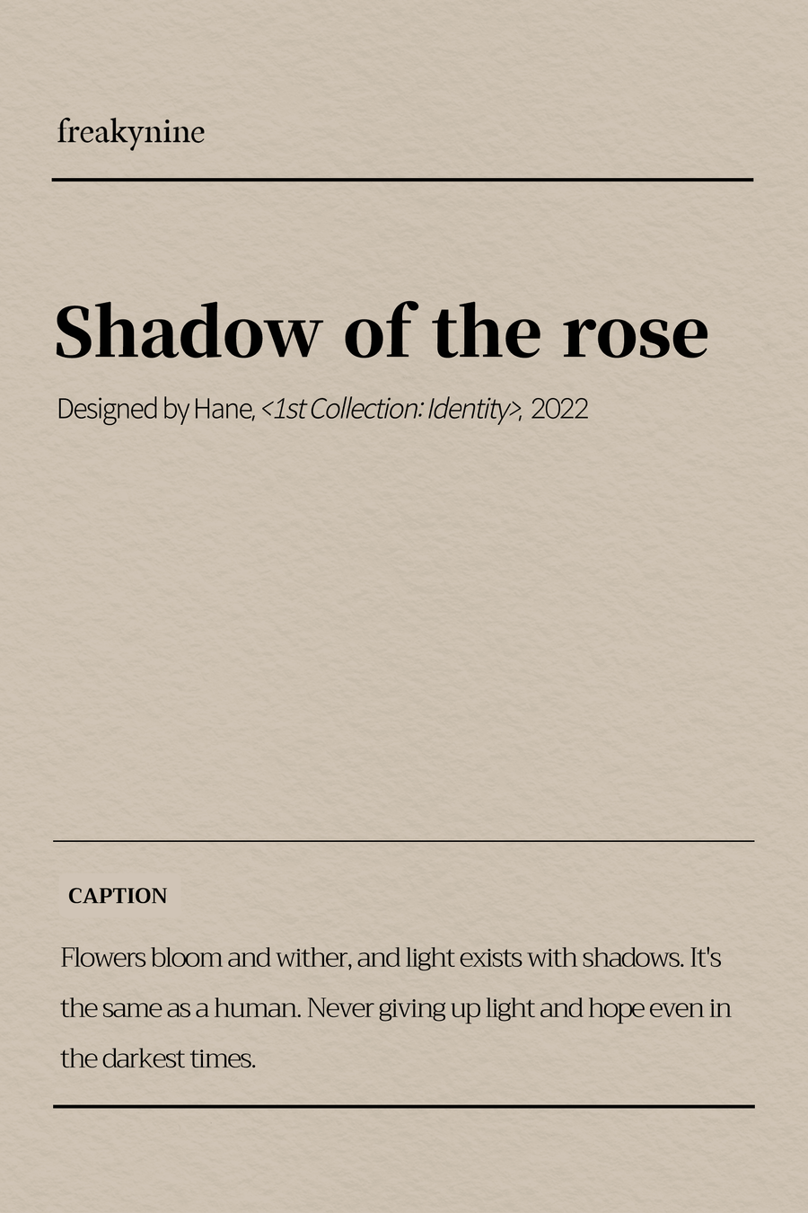 (Hane) Shadow of the rose (2EA) - freakynine