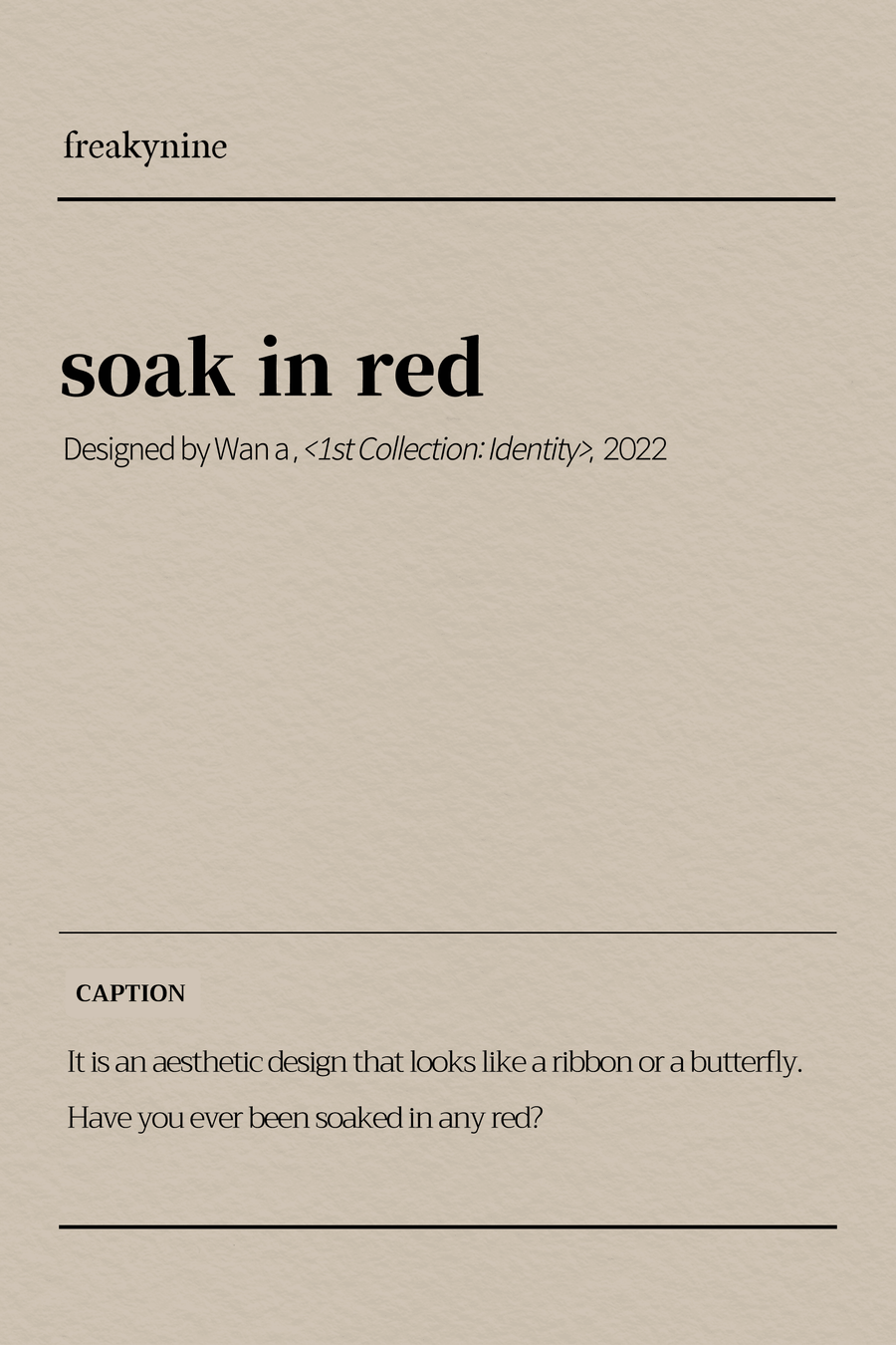 (Wana) soak in red (2EA) - freakynine