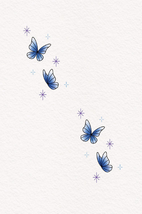 (Doran) Sparkly Butterflies (2EA)