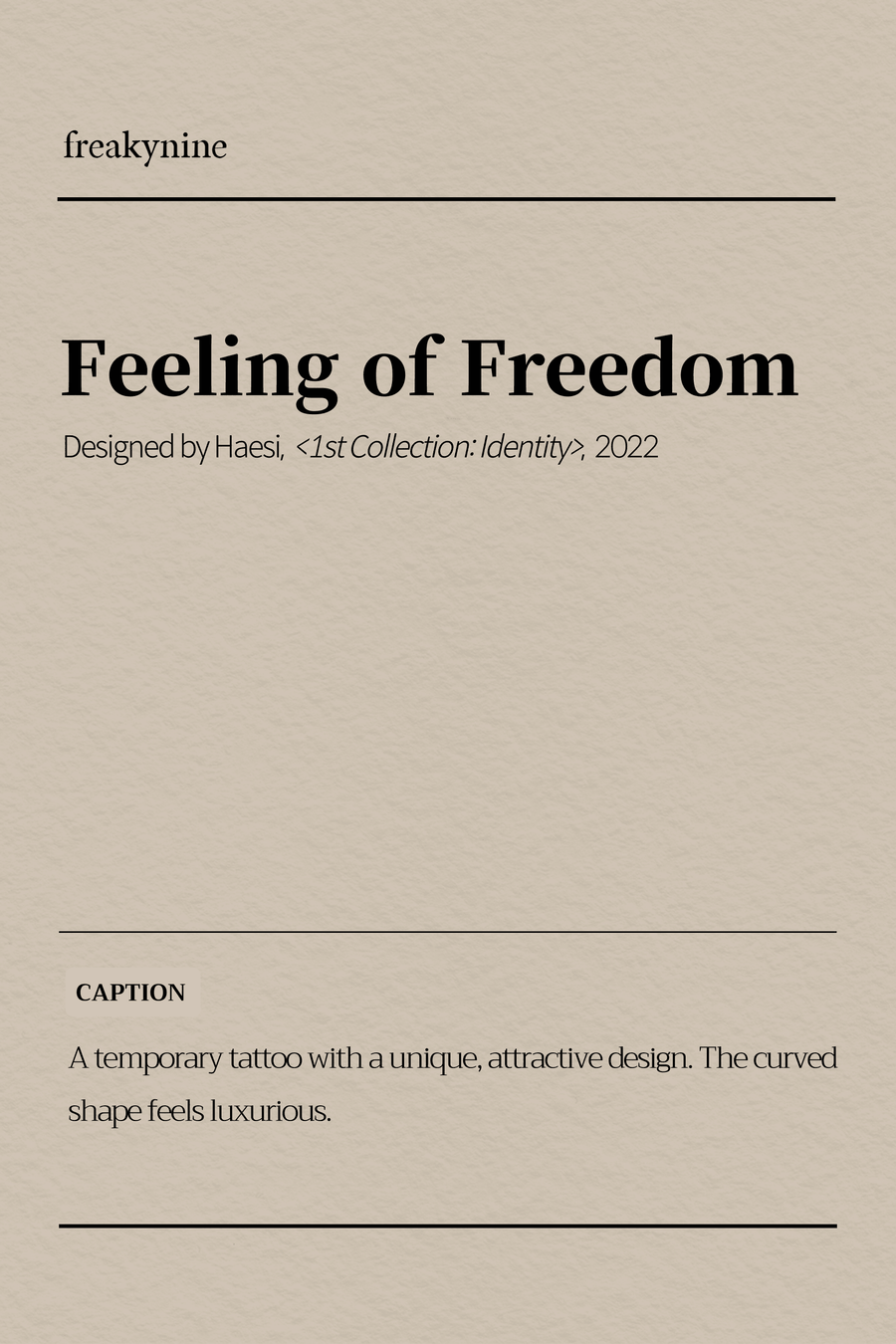 (Haesi) Feeling of Freedom (2EA) - freakynine