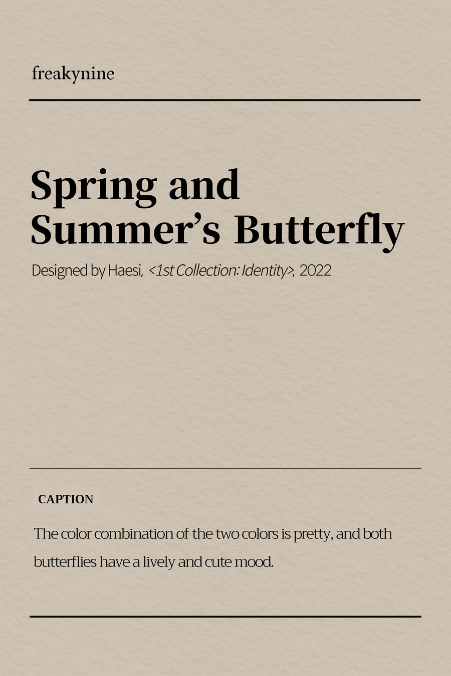 (Haesi) Spring and Summer’s Butterfly (2EA) - freakynine
