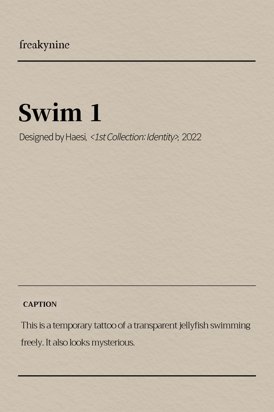 (Haesi) Swim 1 (2EA) - freakynine