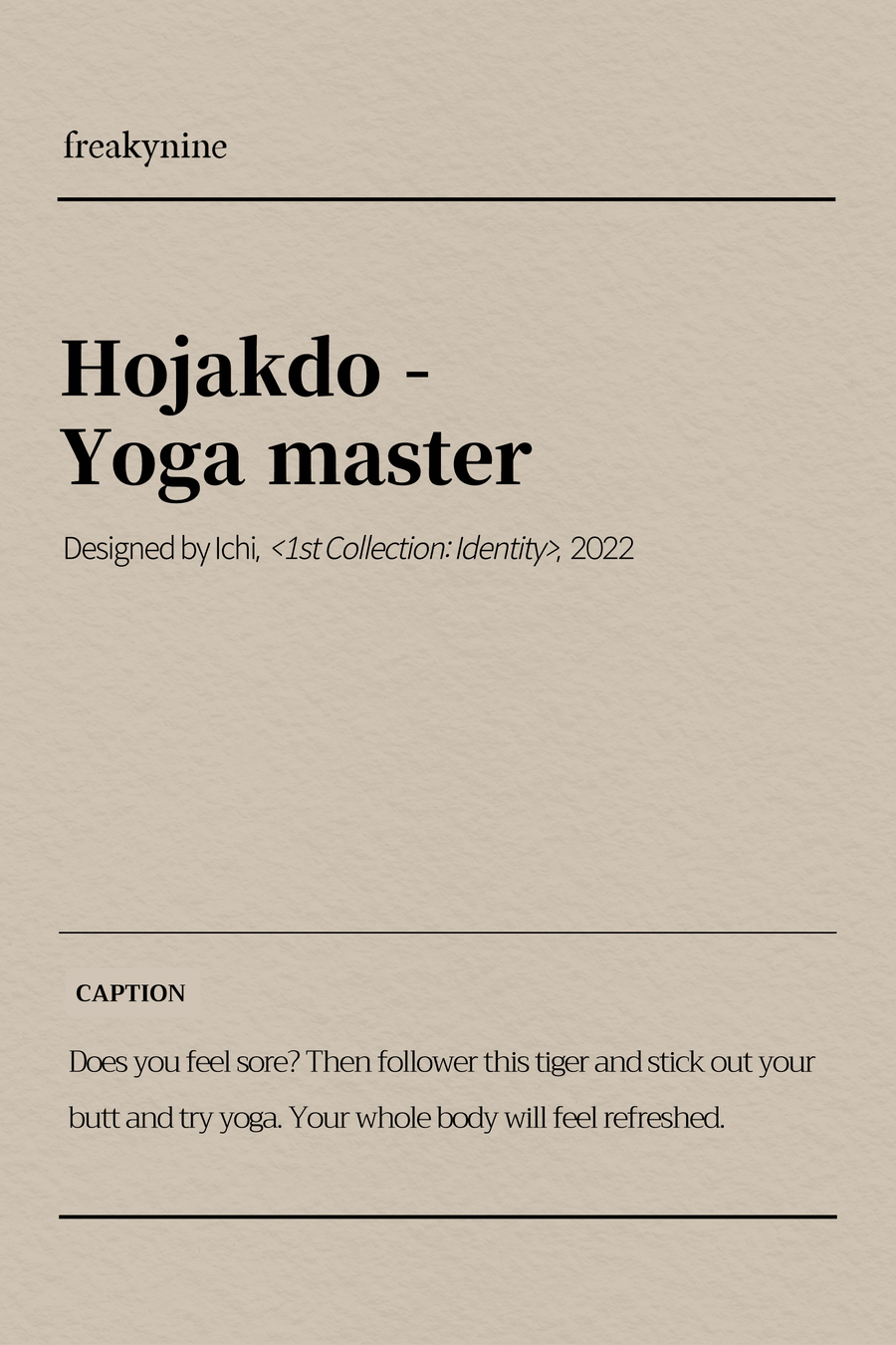 (Ichi) Hojakdo - Yoga master (2EA) - freakynine