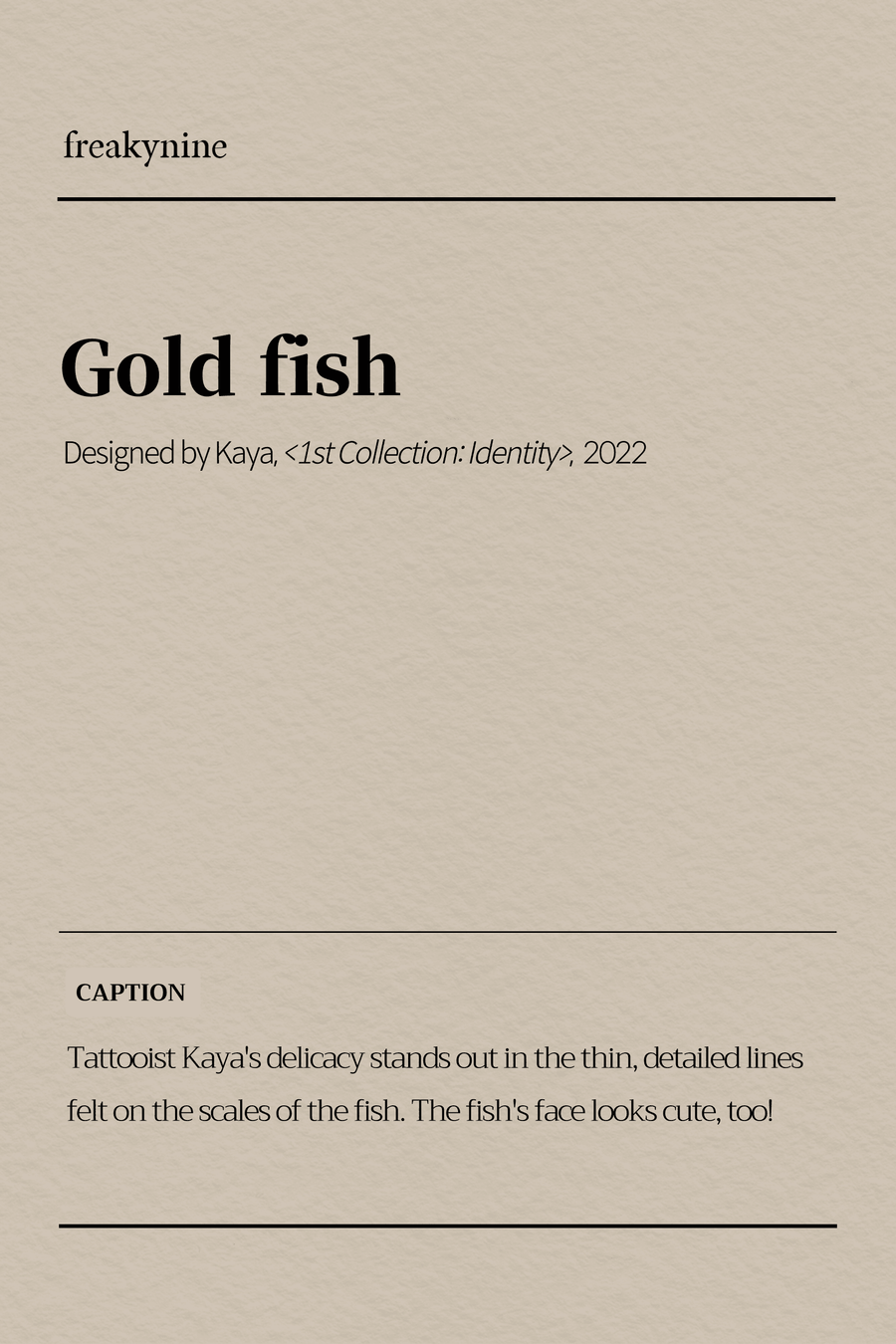 (Kaya) Gold fish (2EA) - freakynine
