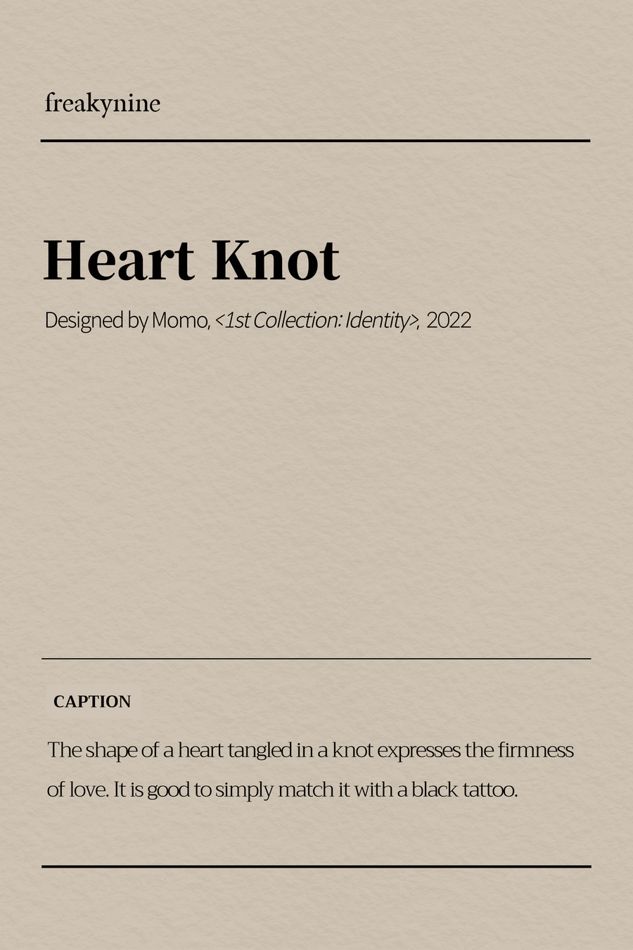 (Momo) Heart Knot (2EA) - freakynine