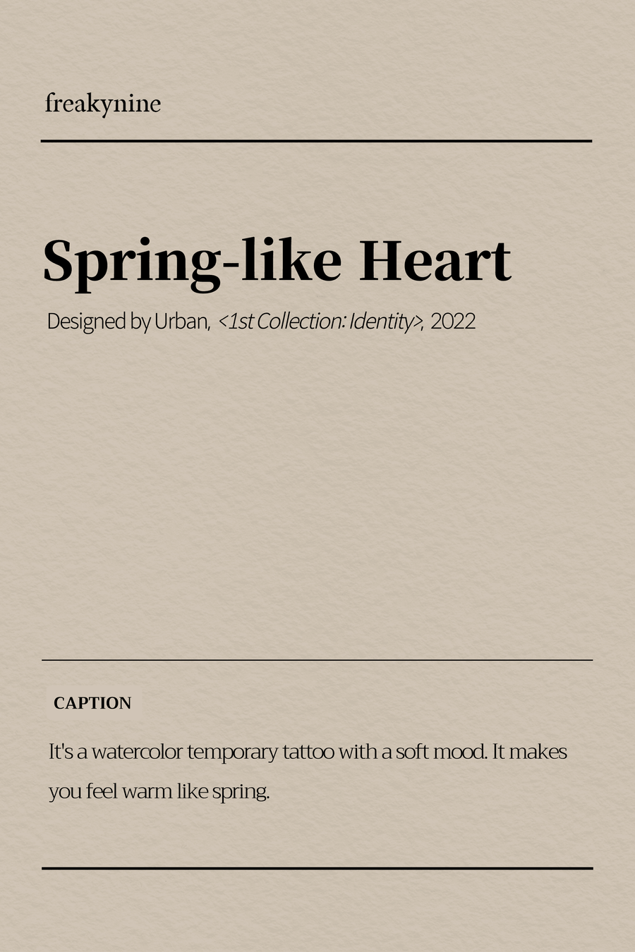 (Urban) Spring-like Heart (2EA) - freakynine