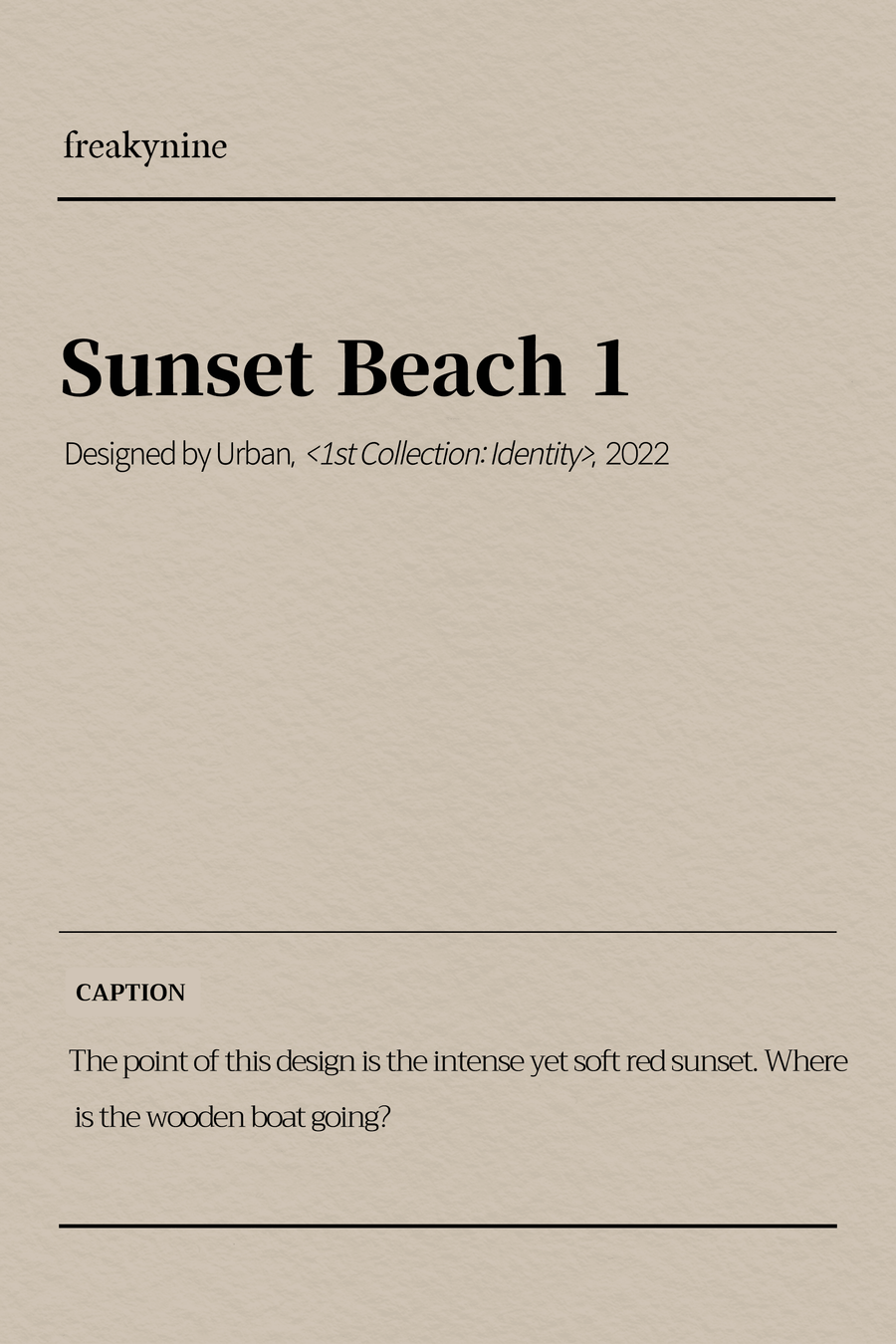 (Urban) Sunset Beach 1 (2EA) - freakynine