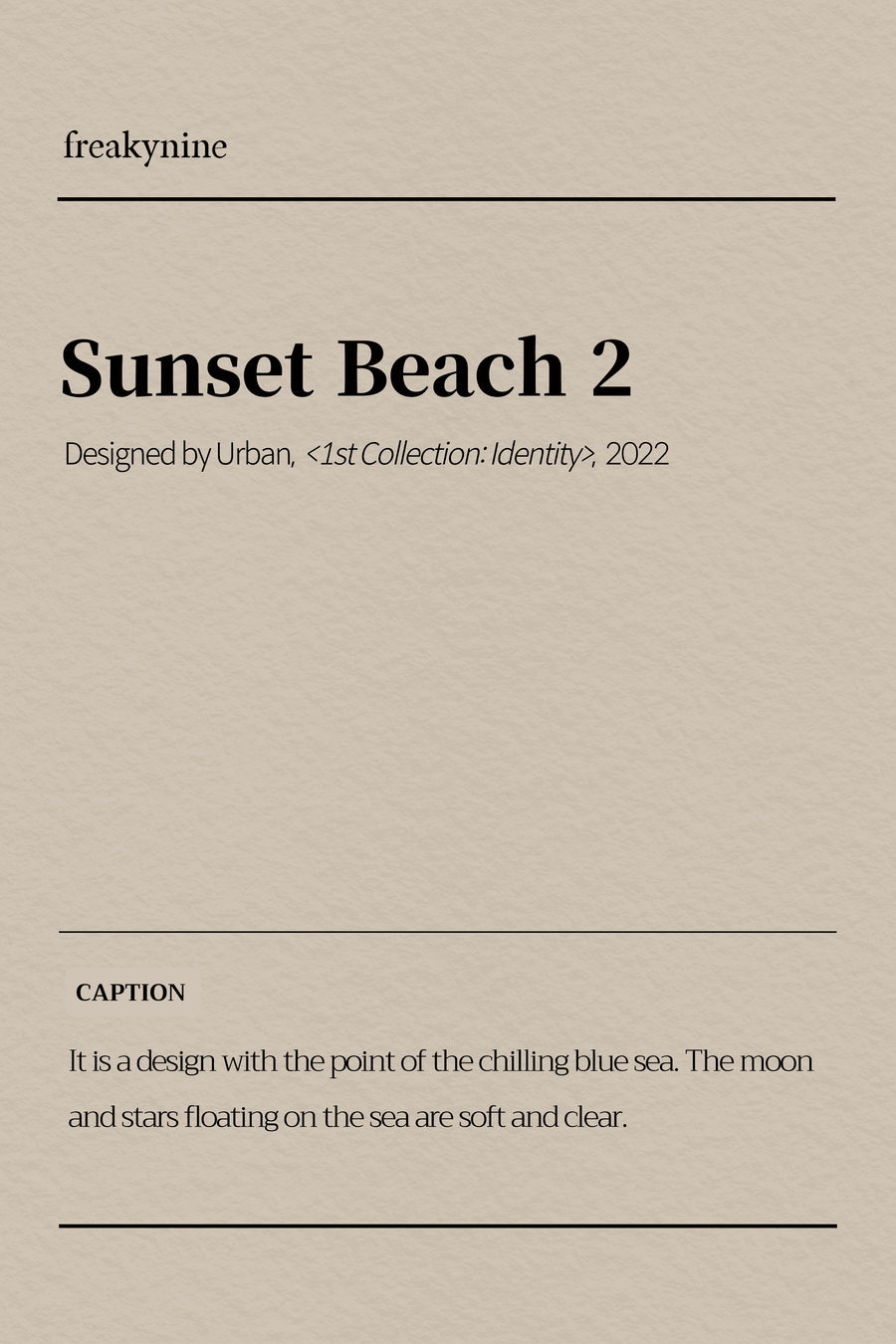 (Urban) Sunset Beach 2 (2EA) - freakynine